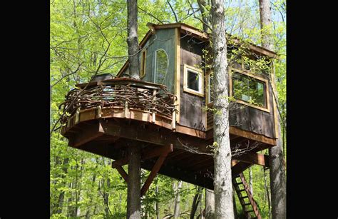 metal roof tree house|tree houses made from reclaimed materials.